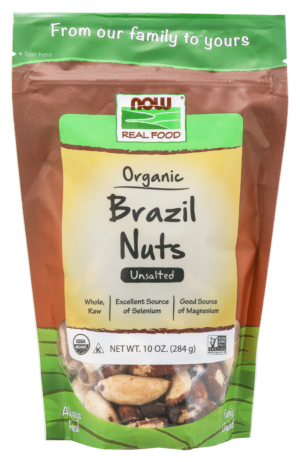 Brazil Nuts, Organic, Raw & Unsalted - 10 oz.