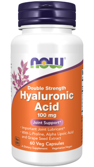 Hyaluronic Acid, Double Strength 100 mg - 60 Veg Capsules