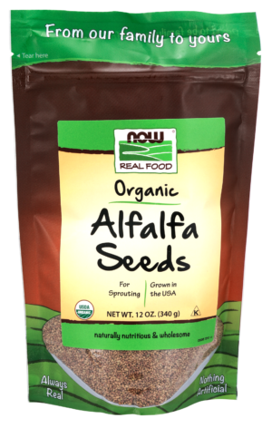 Alfalfa Seeds, Organic - 12 oz.
