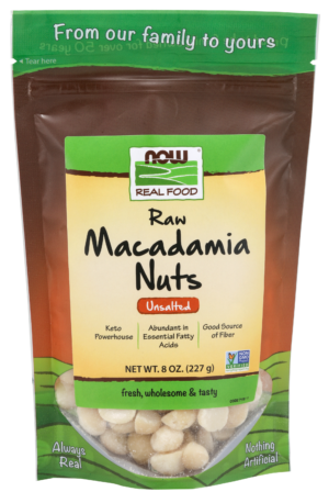 Macadamia Nuts, Raw & Unsalted - 8 oz.