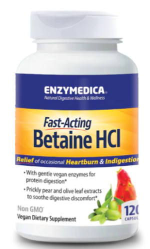 Enzymedica Betaine HCL 120 Caps