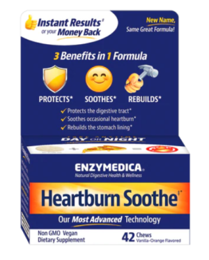 Enzymedica Heartburn Soothe 42 Chewables