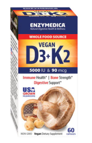 Enzymedica Vegan D3 +K2