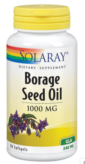 Solaray Borage Seed Oil 1000mg 50 Softgels