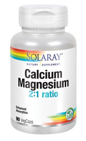 Solaray Calcium Magnesium 2:1 Ratio 90 Caps