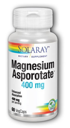Solaray Magnesium Asporotate 400 mg 60 caps