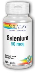 Solaray Selenium 50 mcg 100 caps