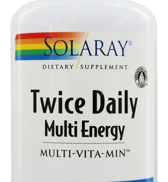 Solaray Twice Daily Multi Energy Multivitamin 120 caps