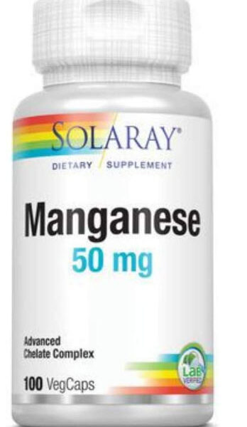 Solaray Manganese 50mg 100 caps